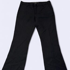 Marc Jacobs Black Linen Look Flare Pants Size 2
